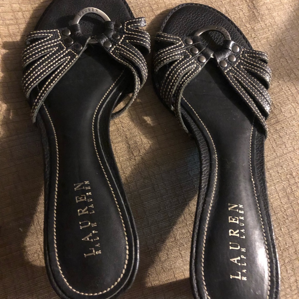 cute slip on Ralph Lauren sandals